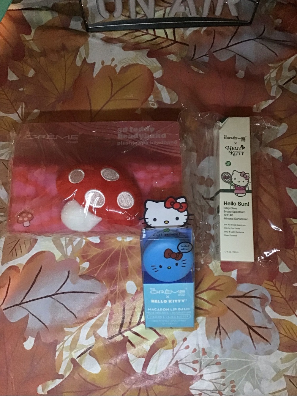 Hello Kitty Kids Sun Care Set with Pink Plush and Blue Macaron Lip Balm